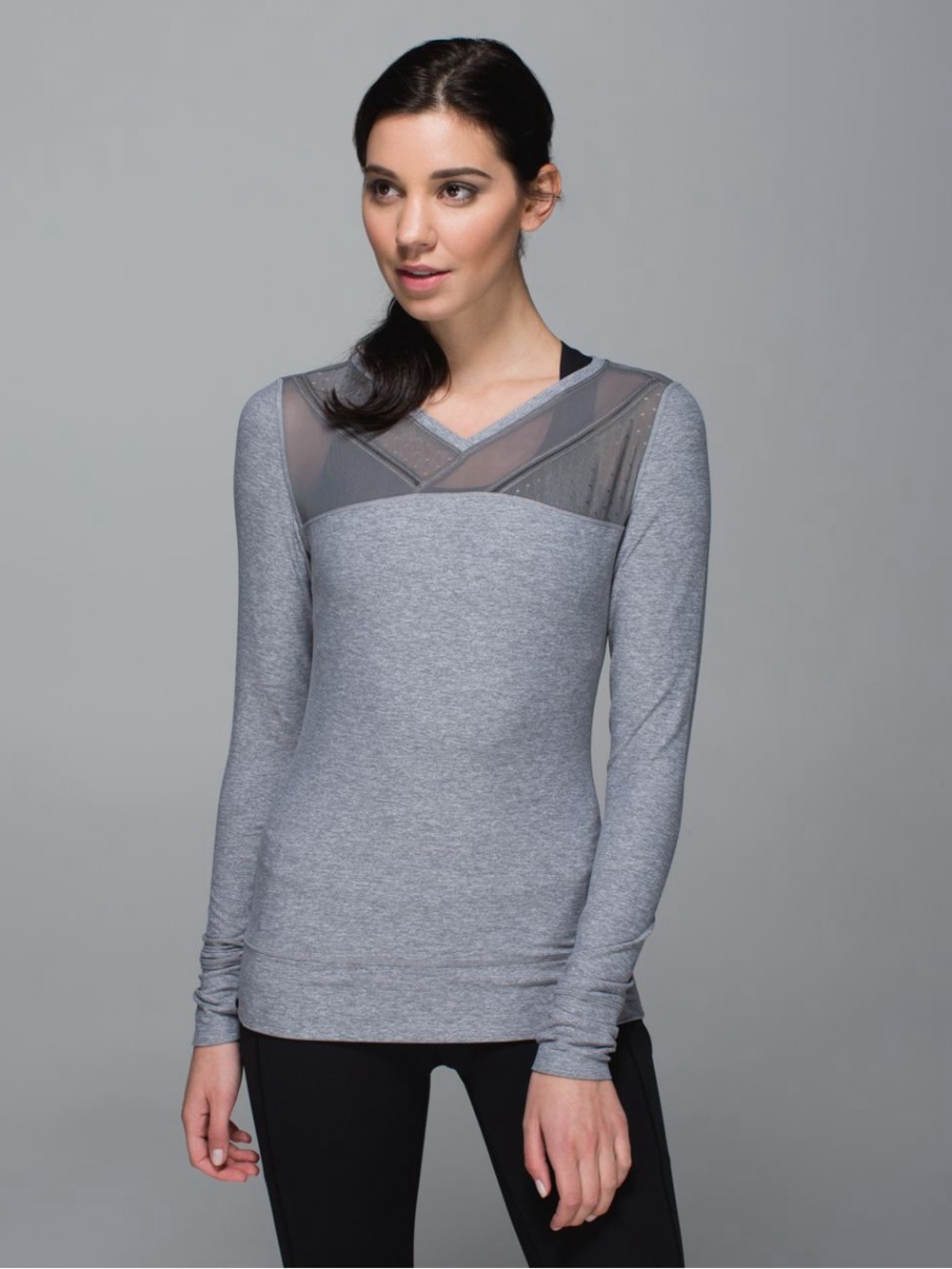lululemon athletica Just Breathe Long Sleeve Slate Gray